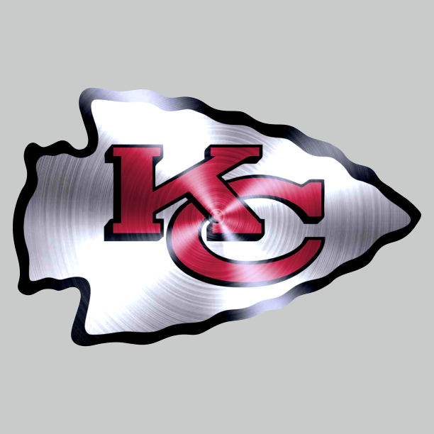 Kansas City Chiefs Stainless steel logo iron on paper